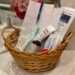 Picture of recovery basket with supplies in it