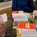 Personal development books on a table. 18 personal development books for our 18 year old