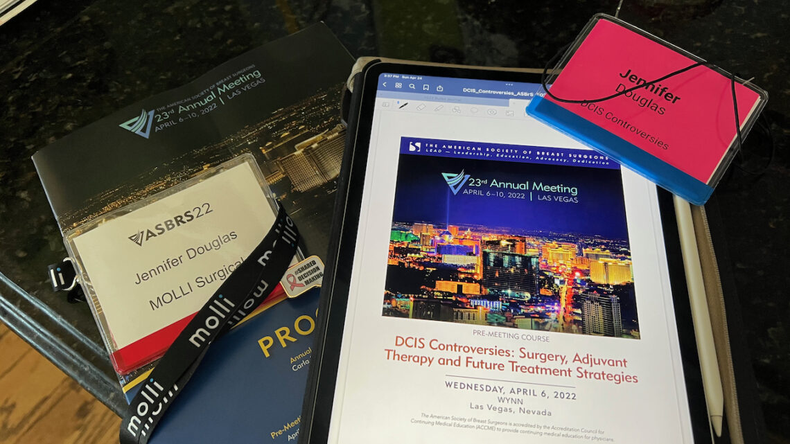 flatlay of ASBRS programs and badges. DCIS matters