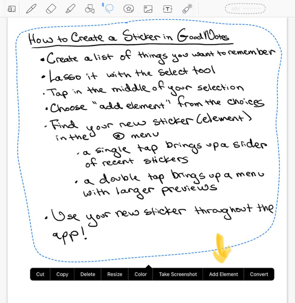 How to Create a Sticker in GoodNotes Jennifer A Douglas
