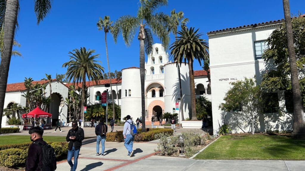 Image of building on San Diego state campus